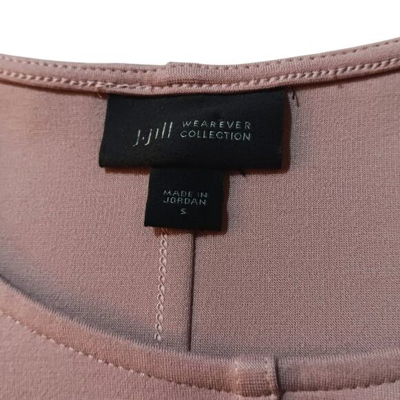 J. JILL Wearever Thick Knit Tunic Top SOFT Small Mauve Flattering Classic Staple - Picture 4 of 8